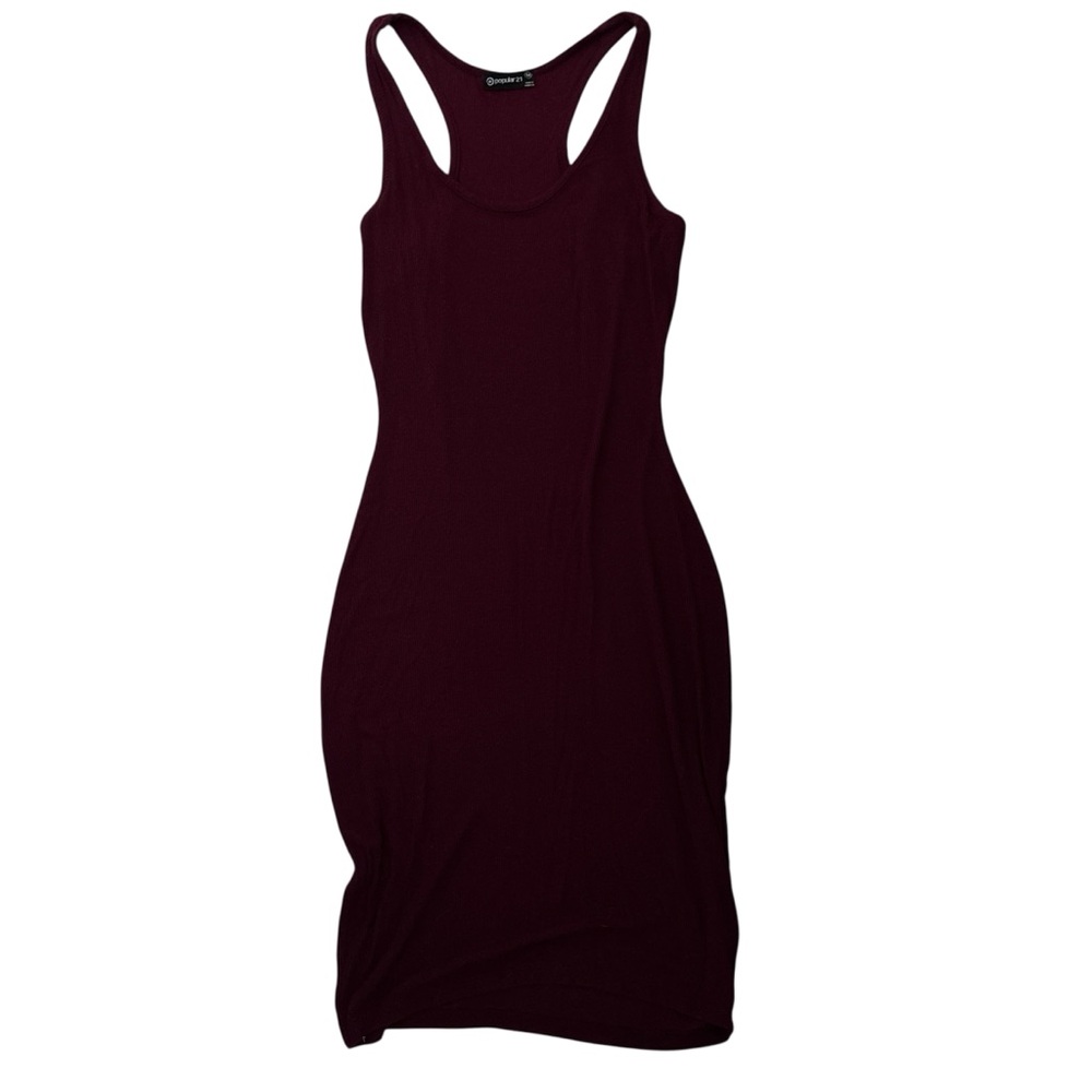 Elegant Burgundy Midi Dress